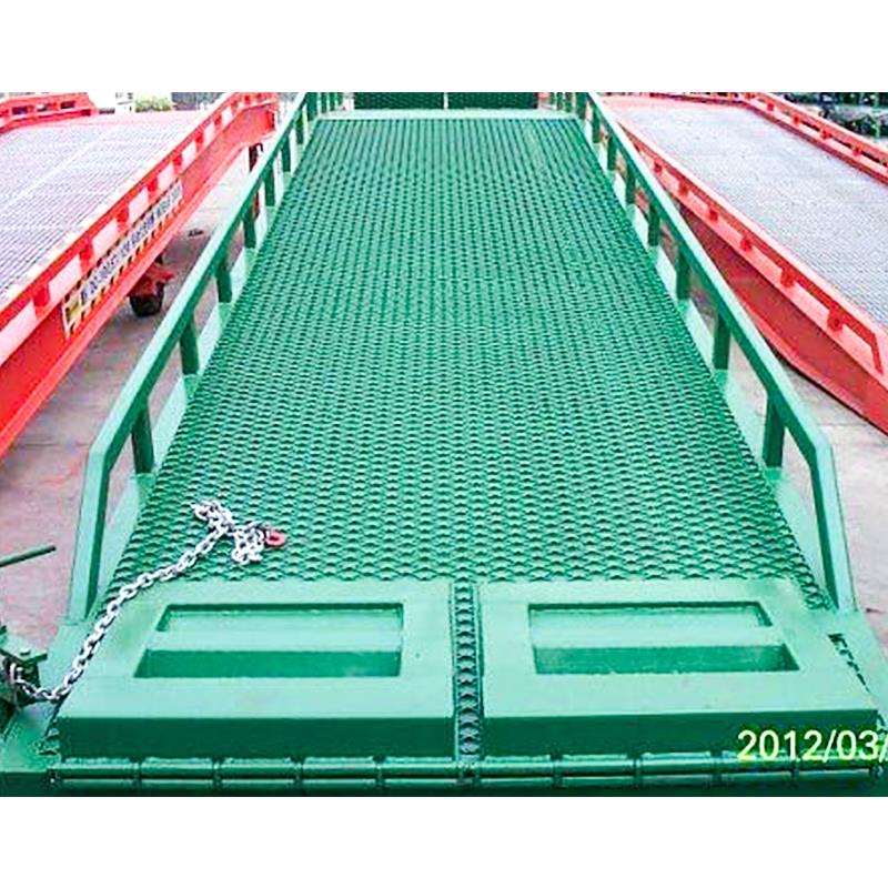 液压登车桥的高度固定